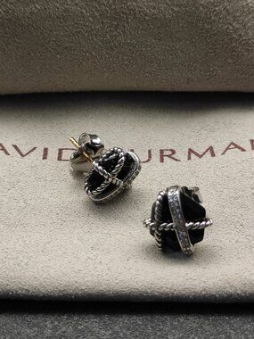 David Yurman 925 Silver Earrings